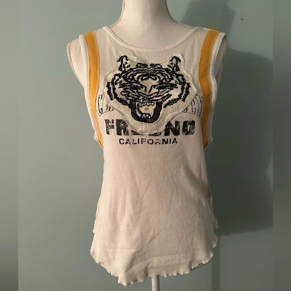 Free People Mini  Moto Tank L NWT white - Picture 5 of 11